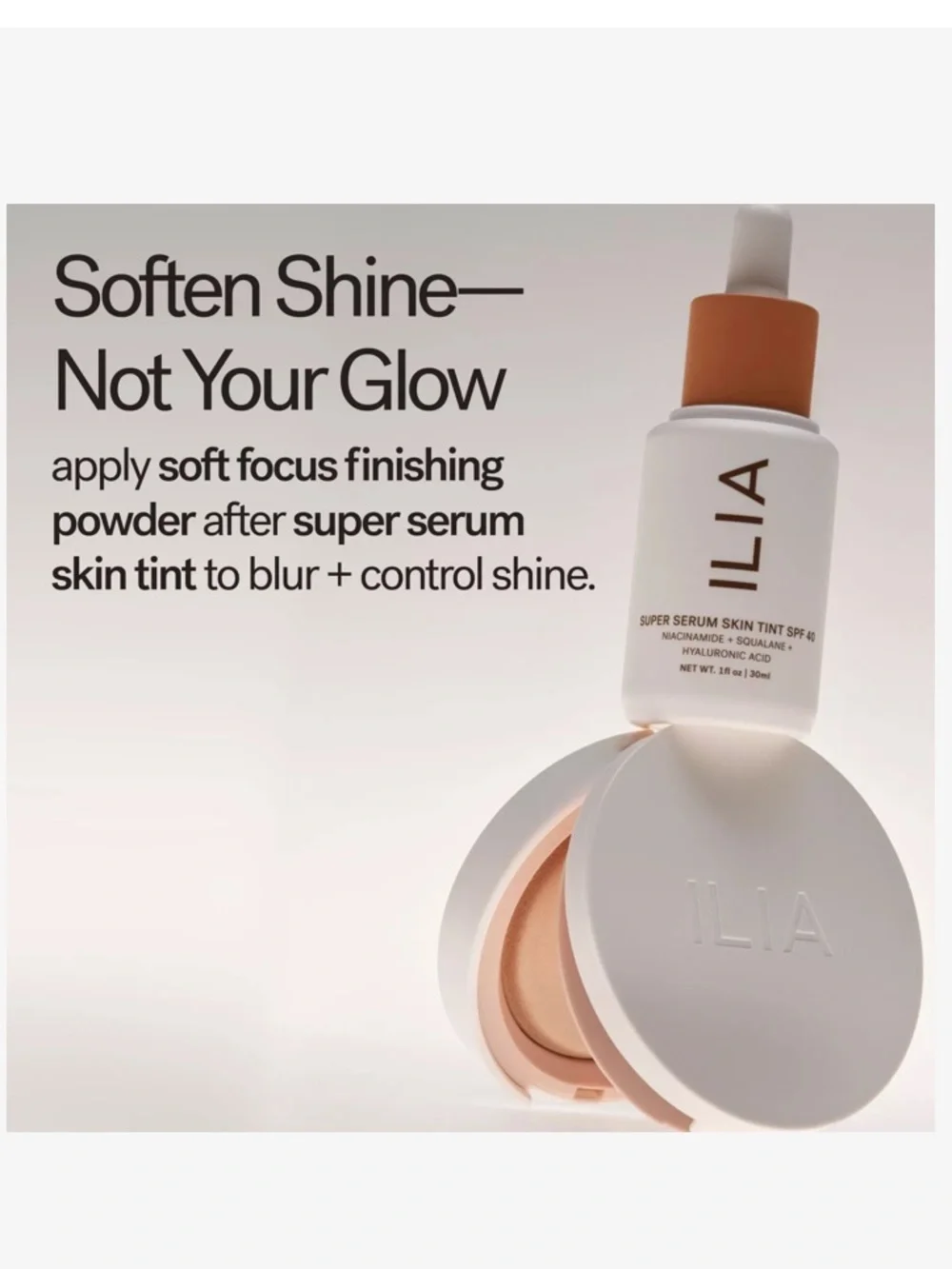 ILIA Soft Focus Finishing Powder with 12-Hour Shine Control Light Translucent